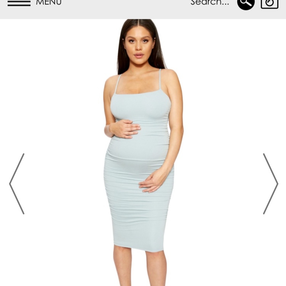 Naked wardrobe maternity midi dress